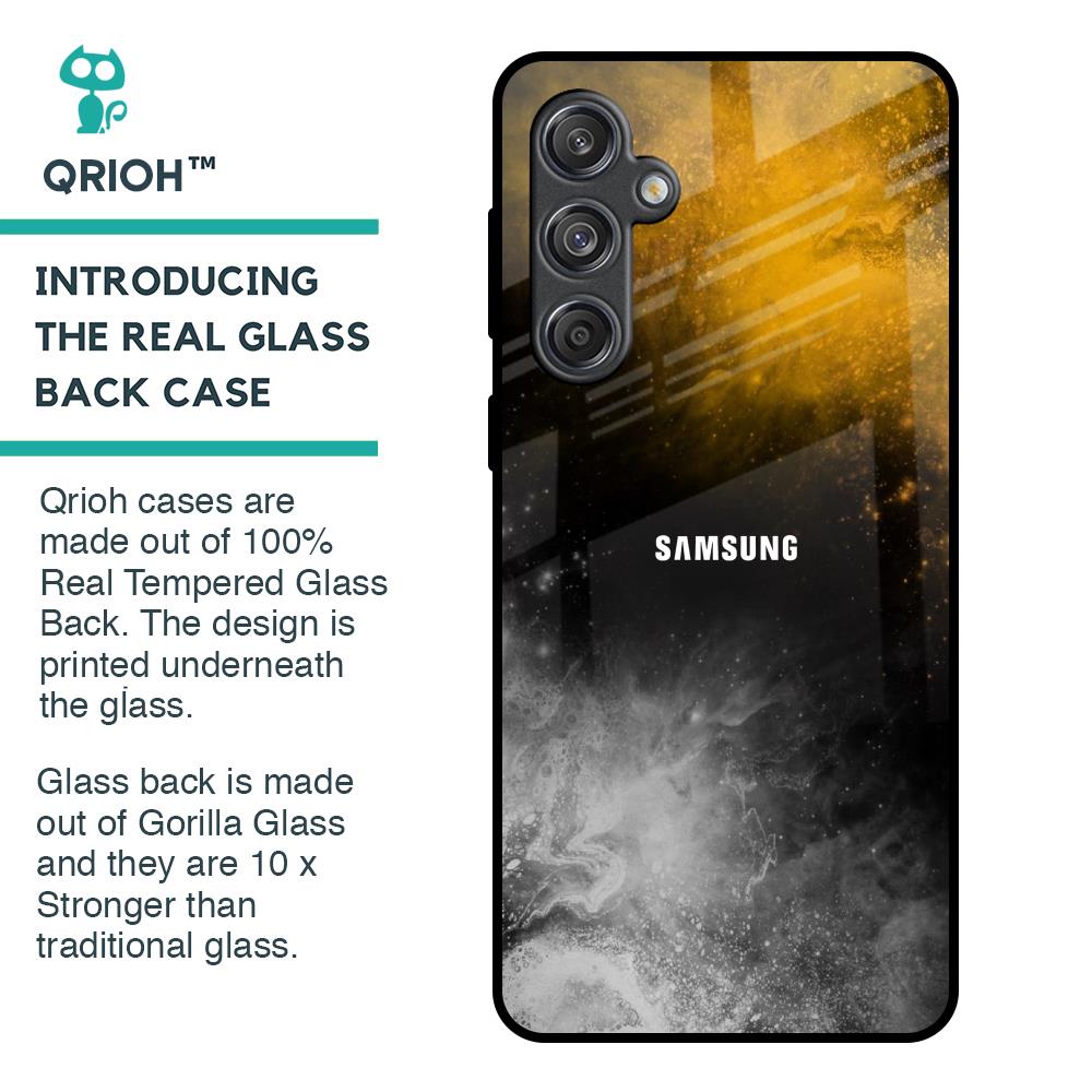 Gold Gradient Glass Case for Samsung Galaxy M55 5G
