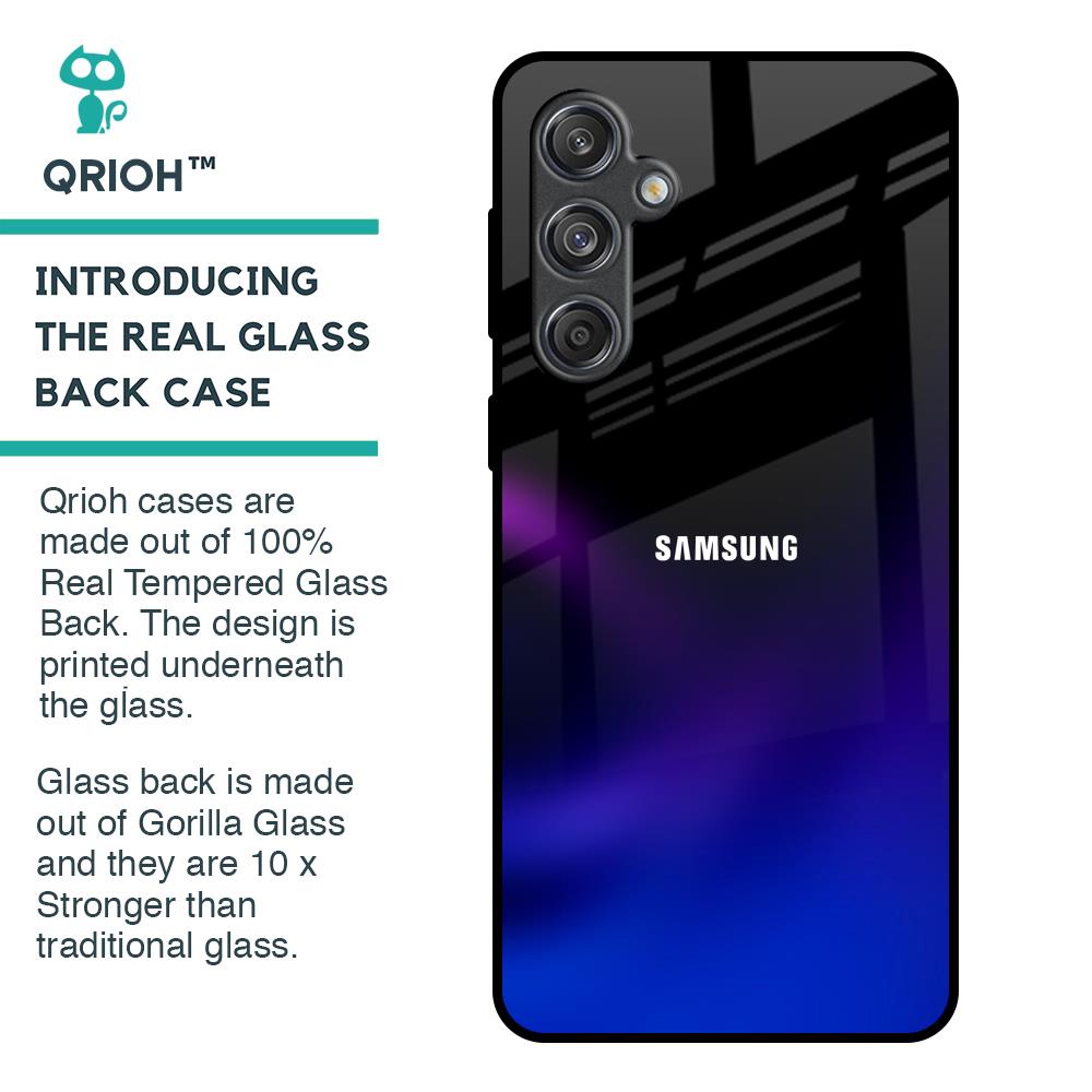 Black Onyx Glass Case for Samsung Galaxy M55 5G