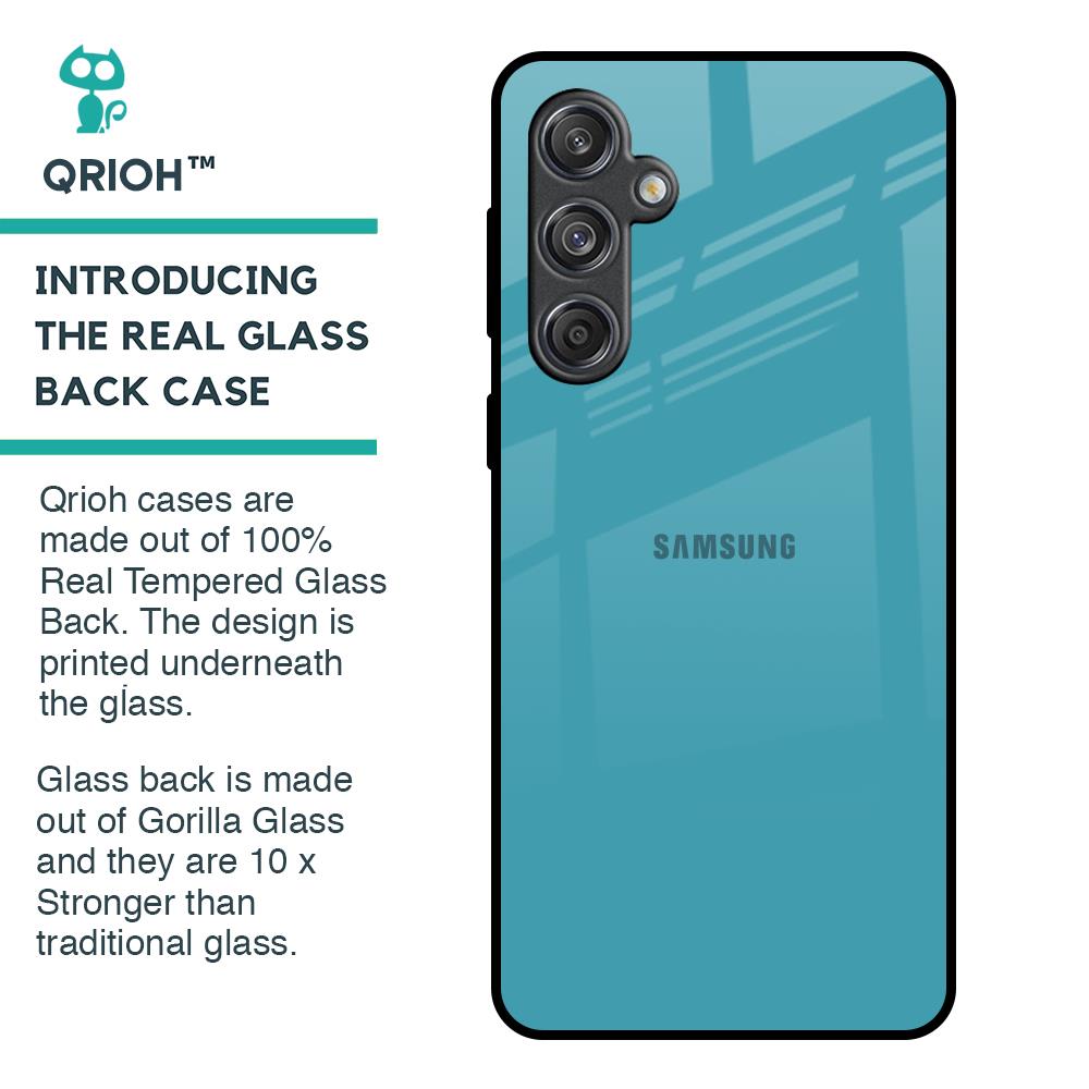 Oceanic Turquiose Glass Case for Samsung Galaxy M55 5G