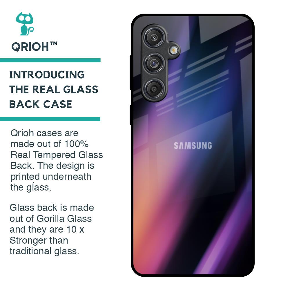 Color Fluid Glass Case for Samsung Galaxy M55 5G