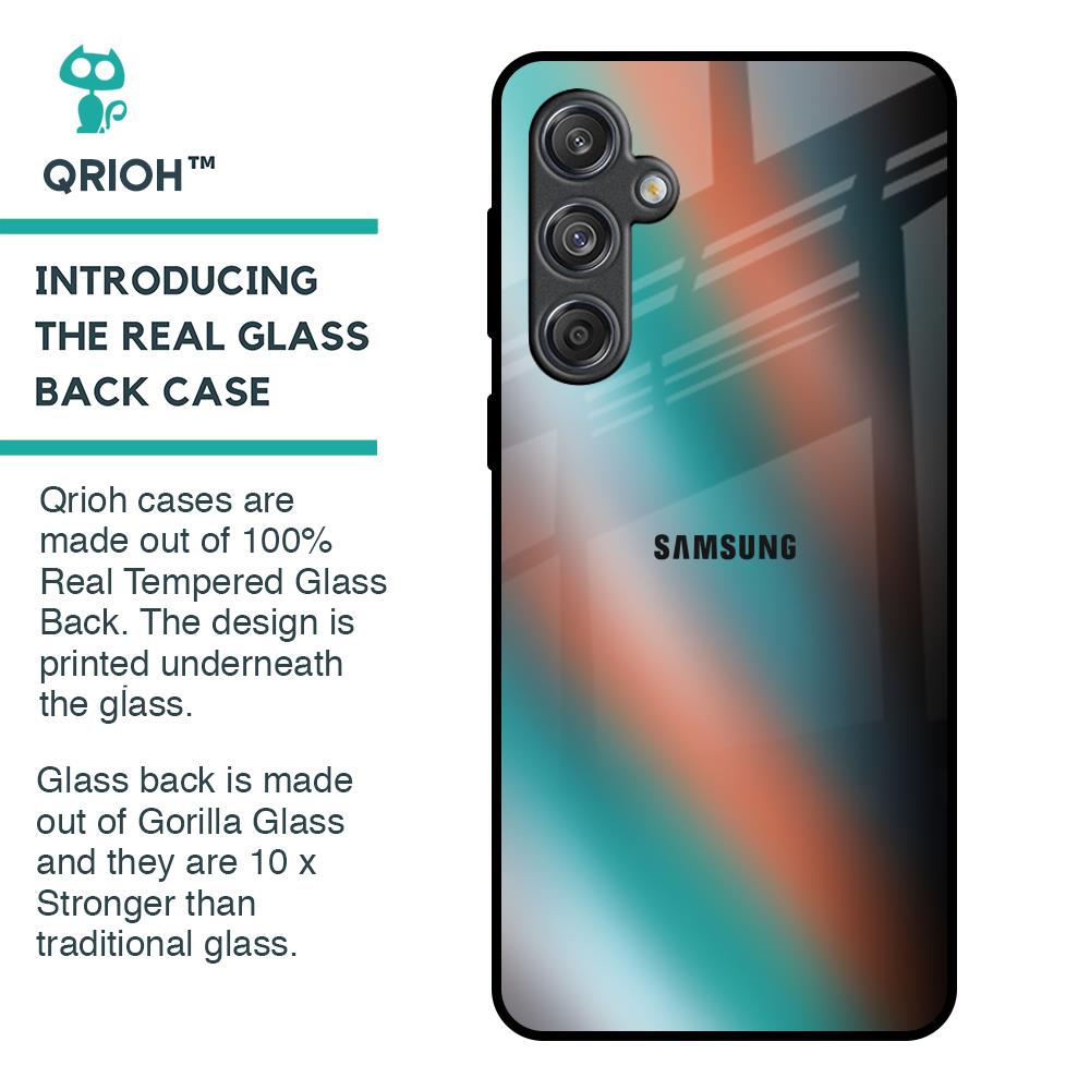 Melted Emerald Glass Case for Samsung Galaxy M55 5G