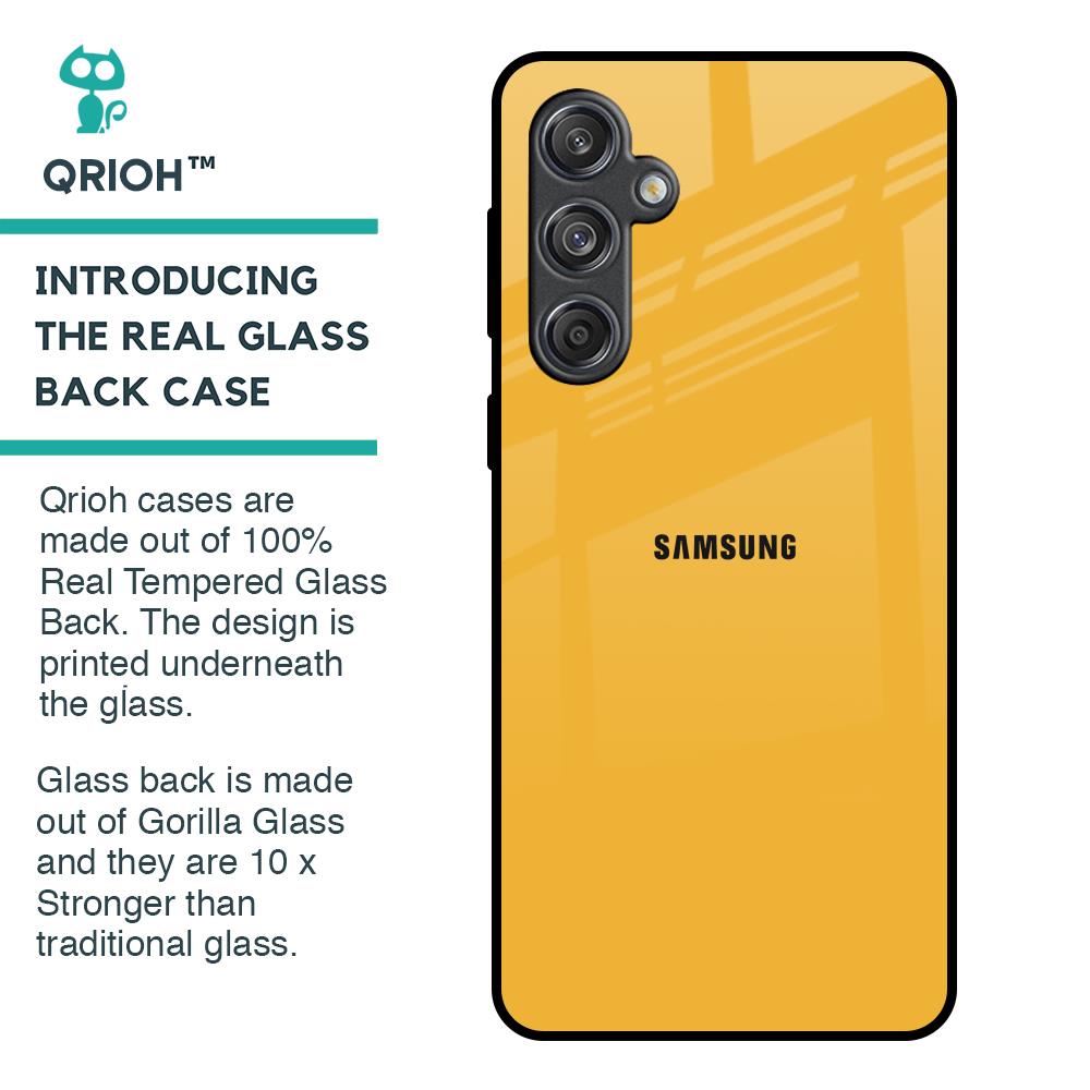 Fluorescent Yellow Glass case for Samsung Galaxy M55 5G