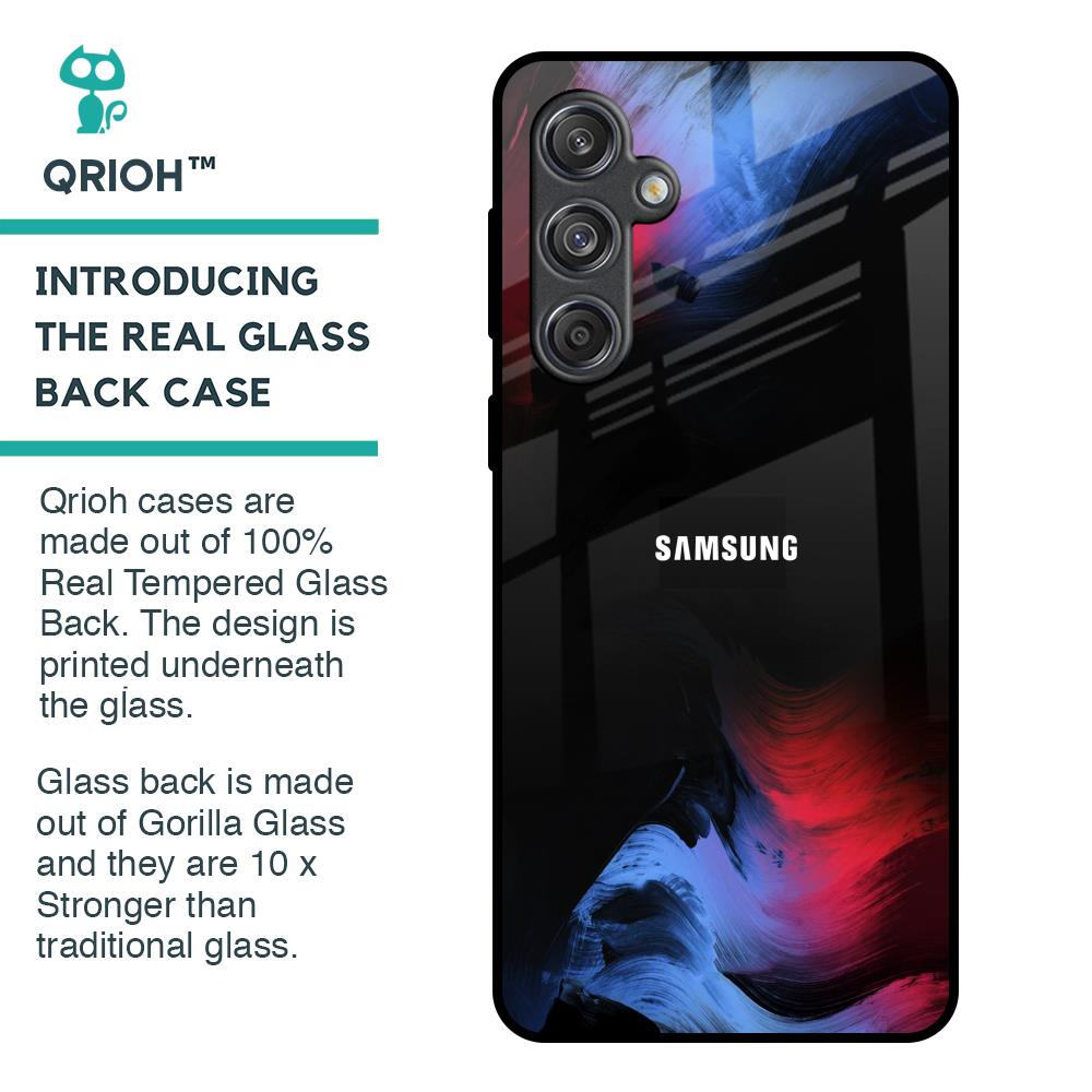 Fine Art Wave Glass Case for Samsung Galaxy M55 5G