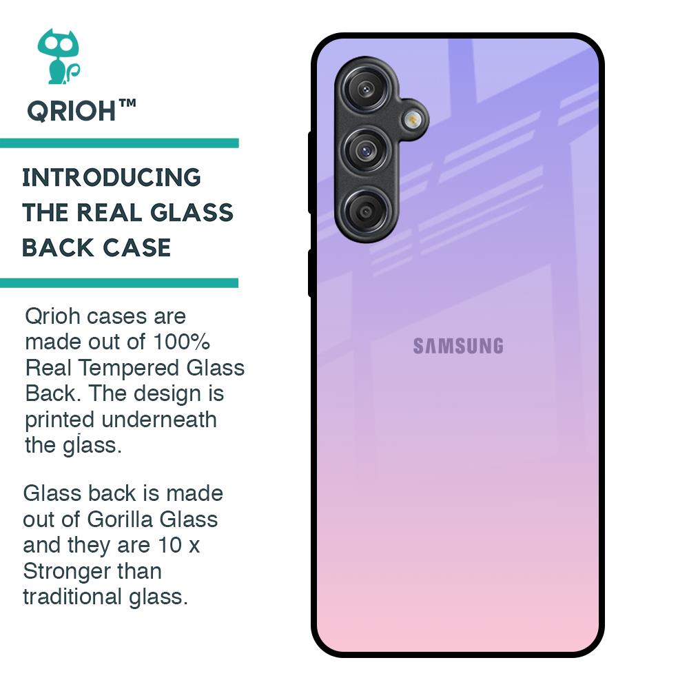 Lavender Gradient Glass Case for Samsung Galaxy M55 5G