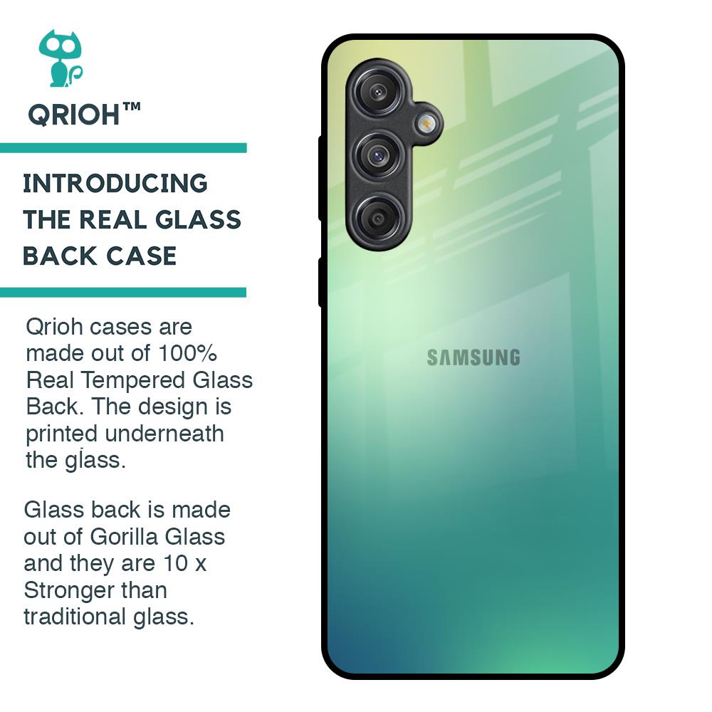 Dusty Green Glass Case for Samsung Galaxy M55 5G
