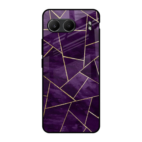 Geometric Purple OnePlus Nord 4 5G Glass Back Cover Online