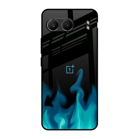 Teal Flames OnePlus Nord 4 5G Glass Back Cover Online