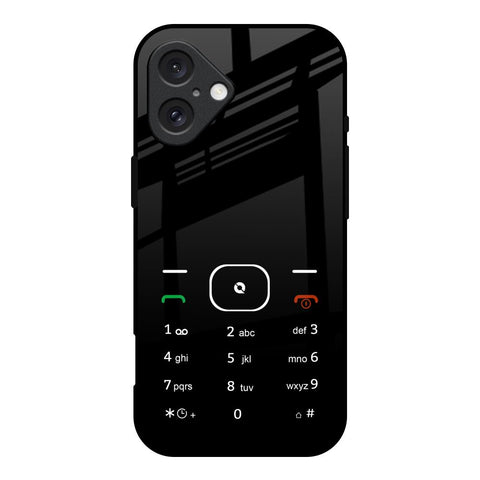 Classic Keypad Pattern iPhone 16 Glass Back Cover Online