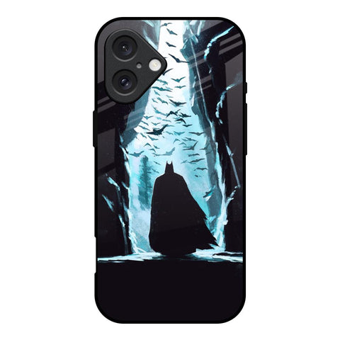 Dark Man In Cave iPhone 16 Glass Back Cover Online