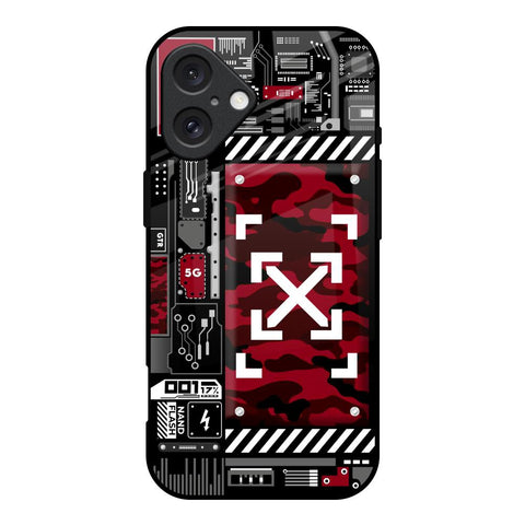 Technology Art iPhone 16 Glass Back Cover Online