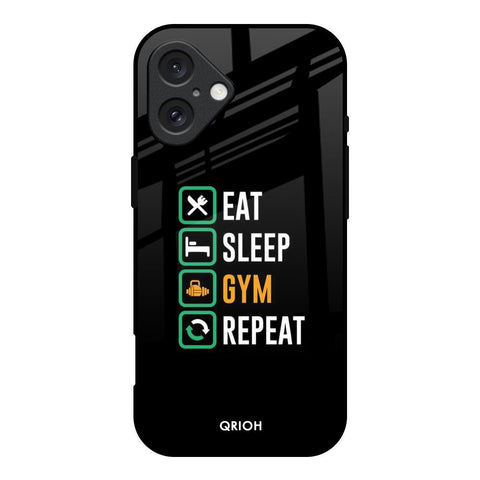 Daily Routine iPhone 16 Glass Back Cover Online