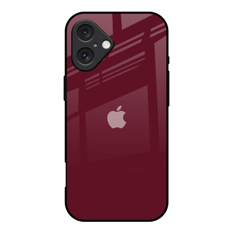 Classic Burgundy iPhone 16 Glass Back Cover Online