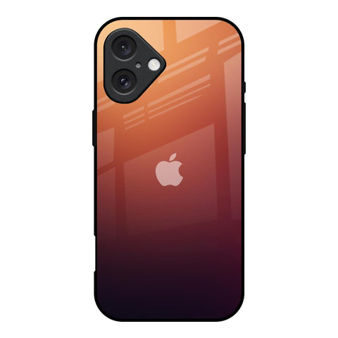 Sunset Background iPhone 16 Glass Back Cover Online
