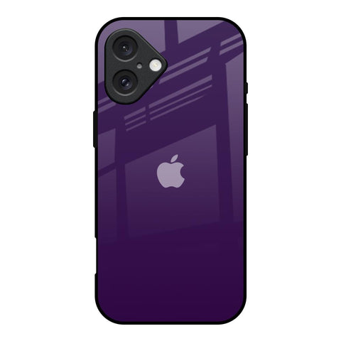 Dark Purple iPhone 16 Glass Back Cover Online