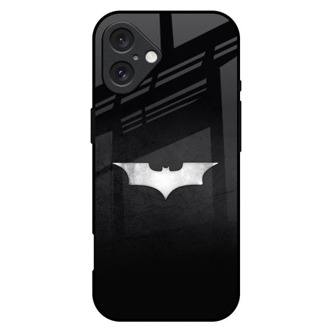 Super Hero Logo iPhone 16 Plus Glass Back Cover Online