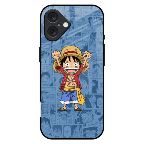 Chubby Anime iPhone 16 Plus Glass Back Cover Online