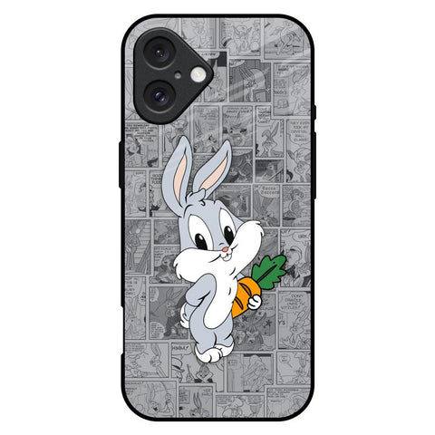 Cute Baby Bunny iPhone 16 Plus Glass Back Cover Online