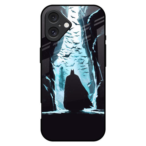 Dark Man In Cave iPhone 16 Plus Glass Back Cover Online