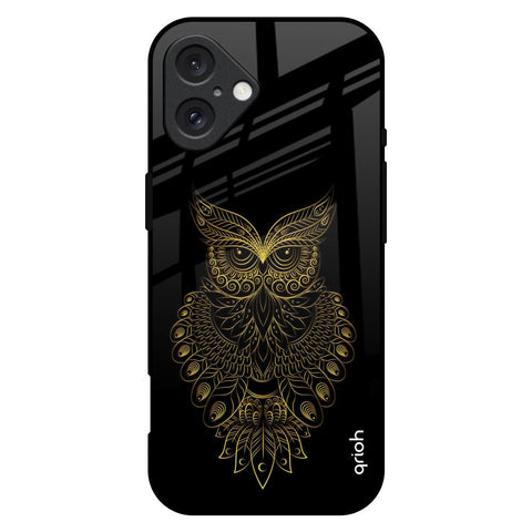 Golden Owl iPhone 16 Plus Glass Back Cover Online