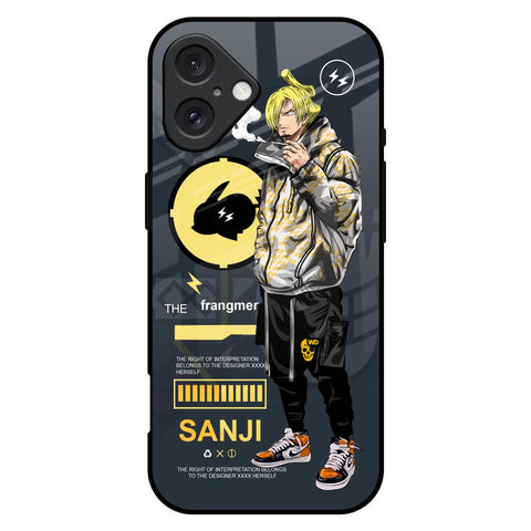 Cool Sanji iPhone 16 Plus Glass Back Cover Online