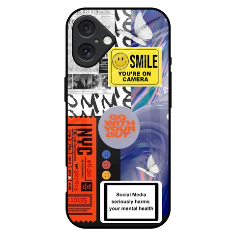 Smile for Camera iPhone 16 Plus Glass Back Cover Online
