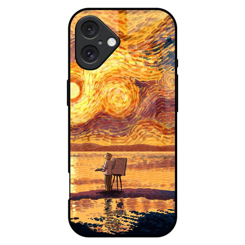 Sunset Vincent iPhone 16 Plus Glass Back Cover Online