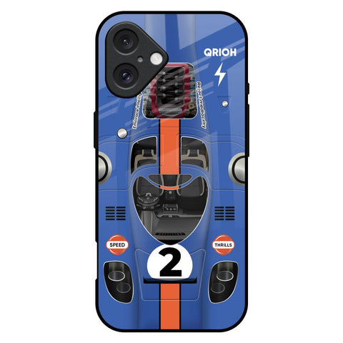 Car Adiction iPhone 16 Plus Glass Back Cover Online