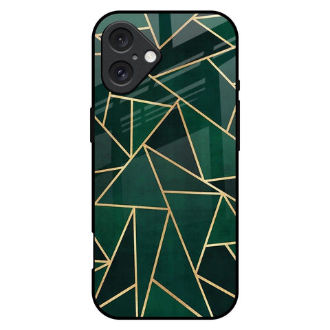 Abstract Green iPhone 16 Plus Glass Back Cover Online