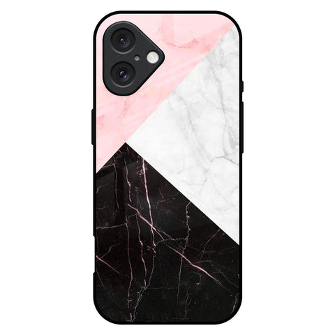 Marble Collage Art iPhone 16 Plus Glass Back Cover Online
