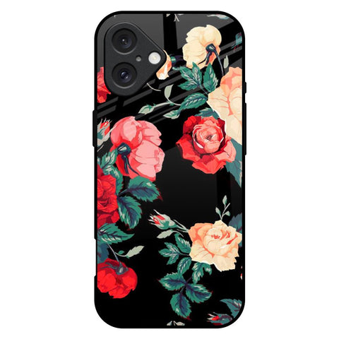 Floral Bunch iPhone 16 Plus Glass Back Cover Online