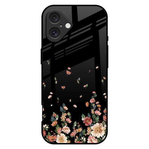 Floating Floral Print iPhone 16 Plus Glass Back Cover Online
