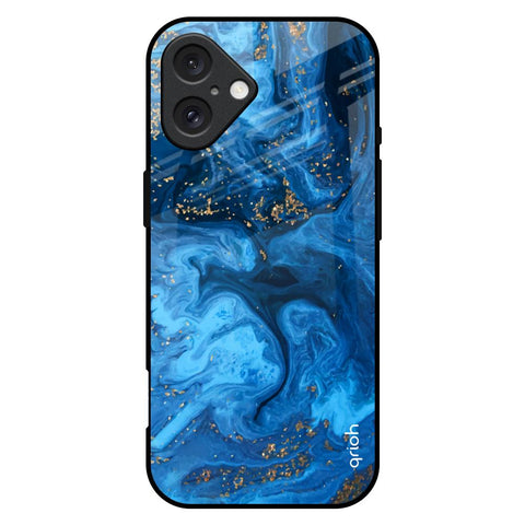 Gold Sprinkle iPhone 16 Plus Glass Back Cover Online