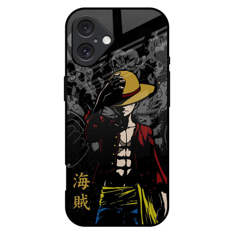 Dark Luffy iPhone 16 Plus Glass Back Cover Online