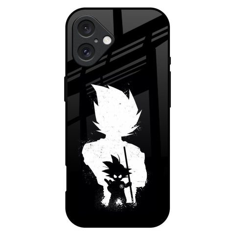 Monochrome Goku iPhone 16 Plus Glass Back Cover Online