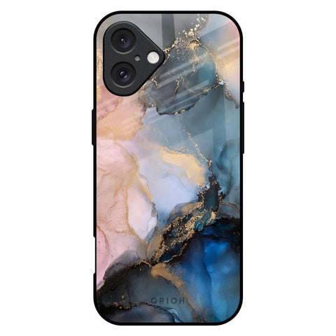 Marble Ink Abstract iPhone 16 Plus Glass Back Cover Online
