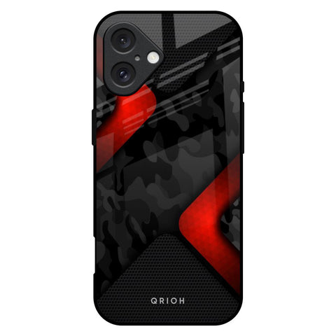 Modern Camo Abstract iPhone 16 Plus Glass Back Cover Online