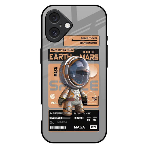 Space Ticket iPhone 16 Plus Glass Back Cover Online