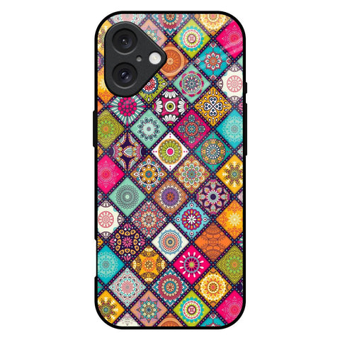 Multicolor Mandala iPhone 16 Plus Glass Back Cover Online