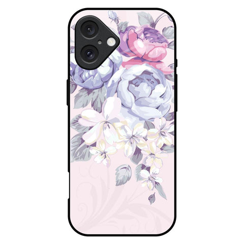 Elegant Floral iPhone 16 Plus Glass Back Cover Online