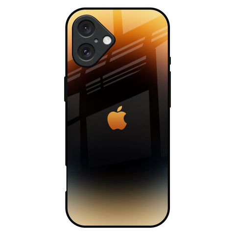 Grainy Yellow iPhone 16 Plus Glass Back Cover Online