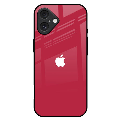 Solo Maroon iPhone 16 Plus Glass Back Cover Online