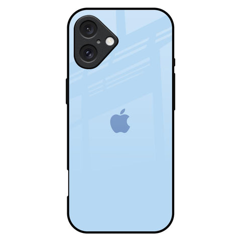 Pastel Sky Blue iPhone 16 Plus Glass Back Cover Online