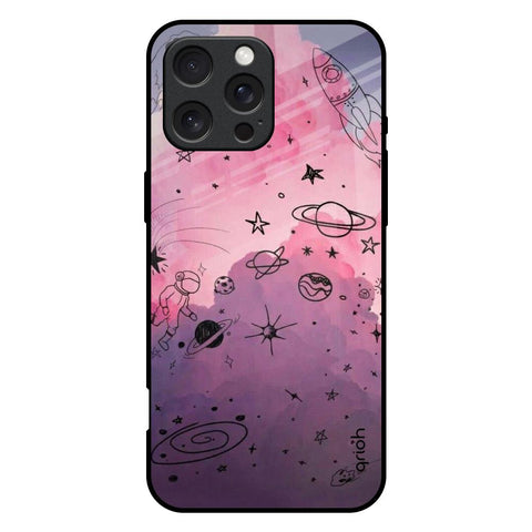 Space Doodles iPhone 16 Pro Max Glass Back Cover Online