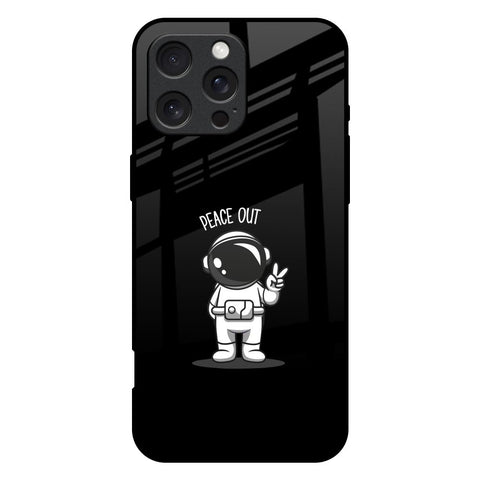 Peace Out Astro iPhone 16 Pro Max Glass Back Cover Online