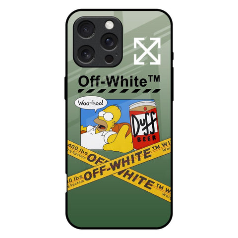 Duff Beer iPhone 16 Pro Max Glass Back Cover Online