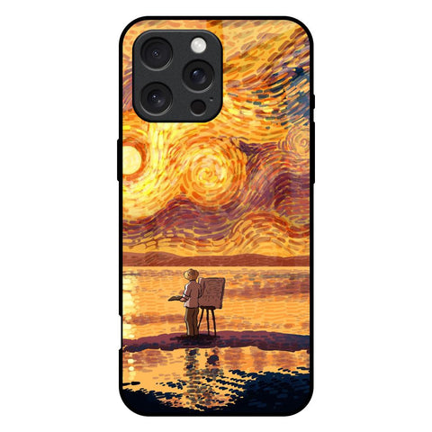 Sunset Vincent iPhone 16 Pro Max Glass Back Cover Online