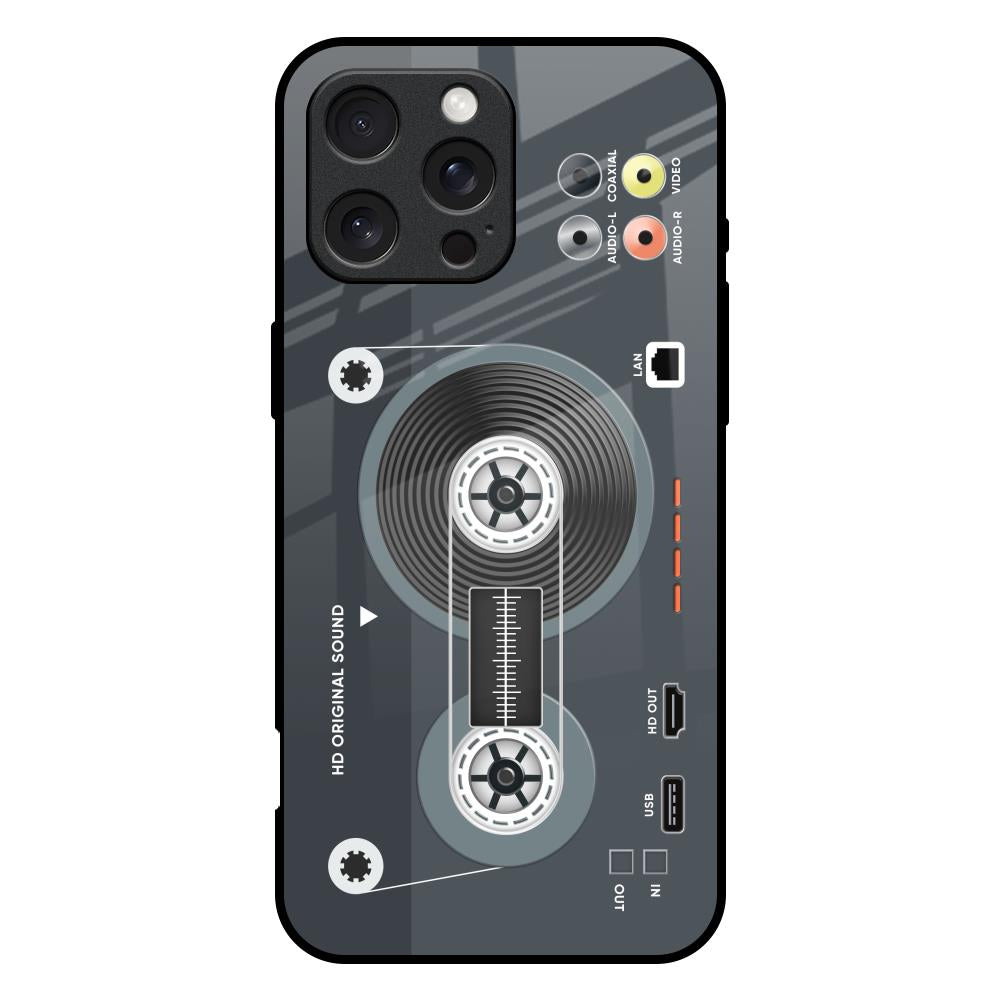 Retro Recorder iPhone 16 Pro Max Glass Back Cover Online
