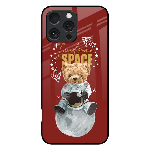 Astronaut Bear iPhone 16 Pro Max Glass Back Cover Online