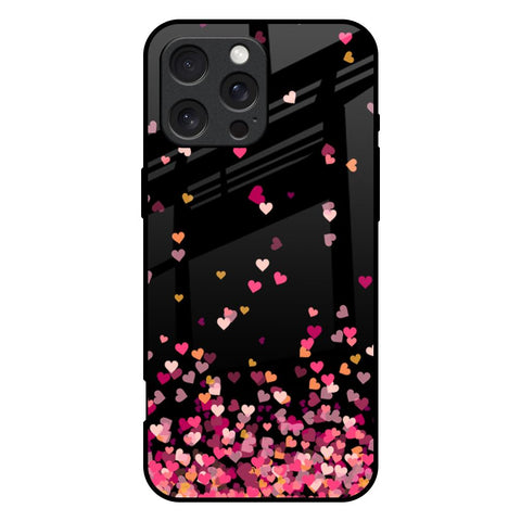 Heart Rain Fall iPhone 16 Pro Max Glass Back Cover Online