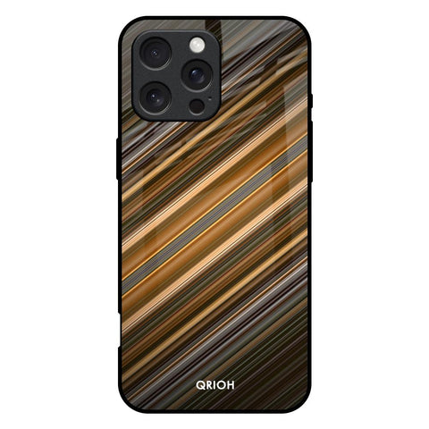 Diagonal Slash Pattern iPhone 16 Pro Max Glass Back Cover Online